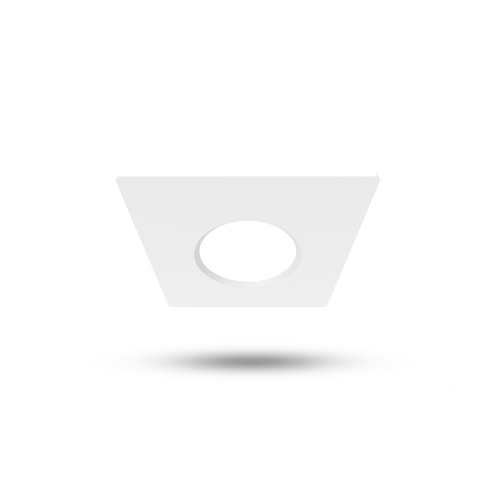 Miidex - Collerette carrée blanc pour spot référence 101129 - Réf : 100276