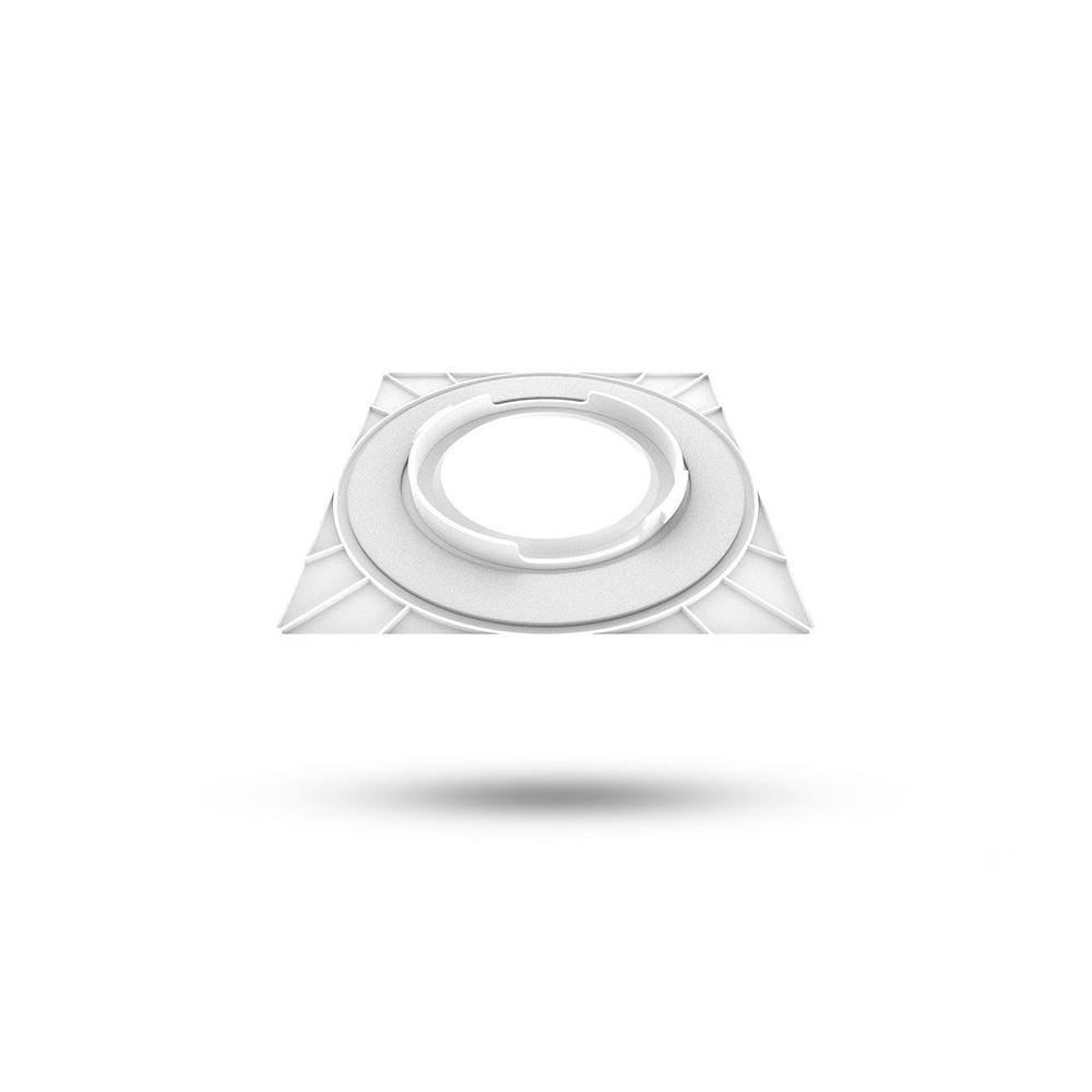 Miidex - Collerette carrée blanc pour spot référence 101129 - Réf : 100276