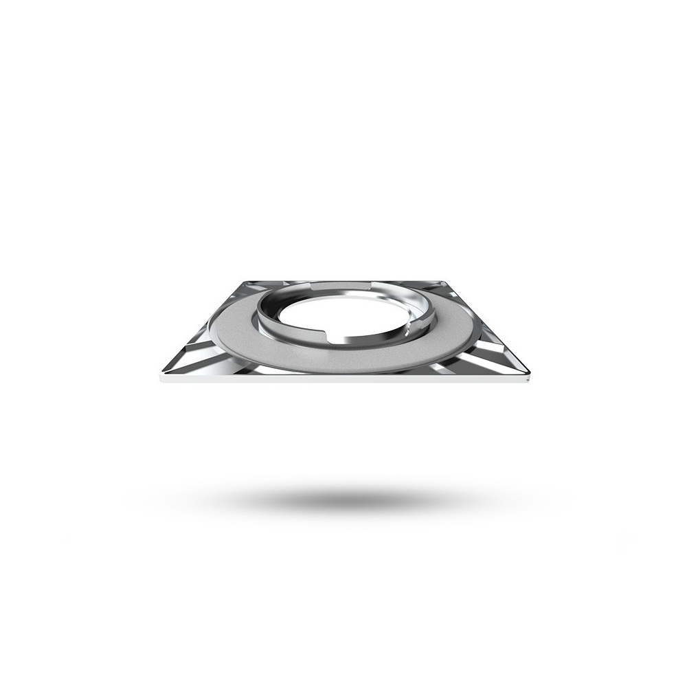 Miidex - Collerette carrée aluminium pour spot référence 101129 - Réf : 100277