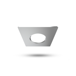 Miidex - Collerette carrée aluminium pour spot référence 101129 - Réf : 100277