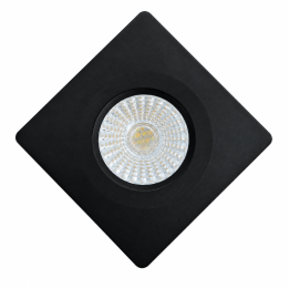 Miidex - Spot LED Ø68 Dimmable noir - fixe - 6W - IP65 - CCT - BBC - Angle 60° - 2700 / 3000 / 4000°K - Réf : LOT3483