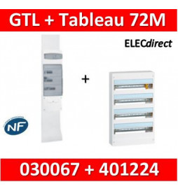 Legrand - Kit GTL 18M + tableau 72M - 030067+401224