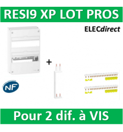 Schneider - Resi9 - coffret 13M - 2R + Peignes H. et V. - R9H13402+R9PXV+R9PXH213x2