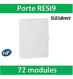 Schneider - Resi9 - porte styl Blanc coffret 18M - 4R - R9H18424