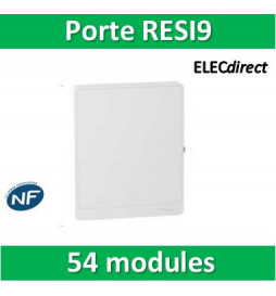 Schneider - Resi9 - porte styl Blanc coffret 18M - 3R - R9H18423