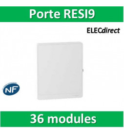 Schneider - Resi9 - porte styl Blanc coffret 18M - 2R - R9H18422