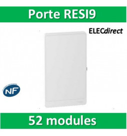 Schneider - Resi9 - porte styl Blanc coffret 13M - 4R - R9H13424