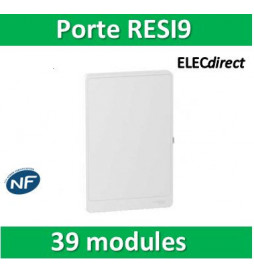 Schneider - Resi9 - porte styl Blanc coffret 13M - 3R - R9H13423