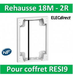 SCHNEIDER - Rehausse pour coffret RESI9 18M - 2R - R9H18759
