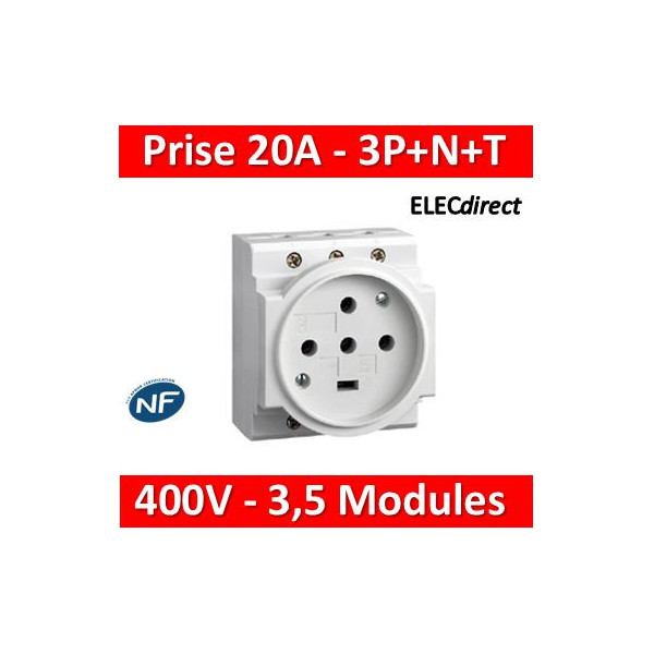 Legrand - PC 3P+N+T - 20A 400V  à  Eclips Modulaire - 004292