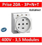 Legrand - PC 3P+N+T - 20A 400V  à  Eclips Modulaire - 004292