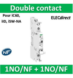 Schneider Electric Acti9 IOF/SD+OF - Contacteur Double OF Ou Signal-Défaut 240-415VCA - A9A26929