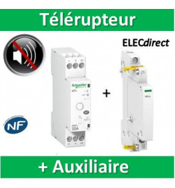 Schneider - ACTI 9 ITL Télérupteur silencieux - Unipolaire - 16A 1NO - Réf  : A9C15032 - ELECdirect Vente Matériel Électrique