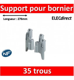 Legrand - Support de fixation pour borniers - vide - 35 trous - 276 mm - 001972