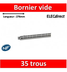 Legrand - Support de borniers - vide - 35 trous - L. 276 mm - 004817