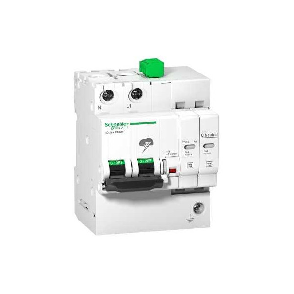 Schneider - Acti9, iQuick PRD40r parafoudre 1P+N avec report signalisation - A9L16292