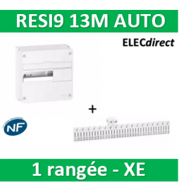 Schneider - Resi9 - coffret 13M - 1R + peignes PH+N Schneider - AUTO XE - R9H13401+R9EXHC13