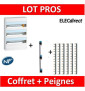 Legrand - Coffret 3 rangées - 18 modules - Peigne V/H - 401223+405001+404928x6