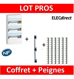 Legrand - LOT PROS - Coffret DRIVIA 39 M + peigne V/H - 401213+405001+404926x6