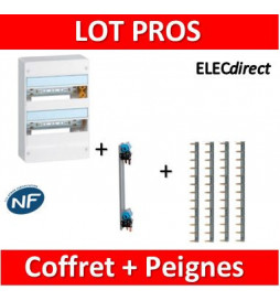 Legrand - LOT PROS - Coffret DRIVIA 26 M + peigne V/H - 401212+405000+404926x4