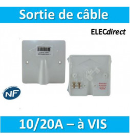 SIB - Sortie de câble 16/20A - à vis dim. 80x80 - P11016