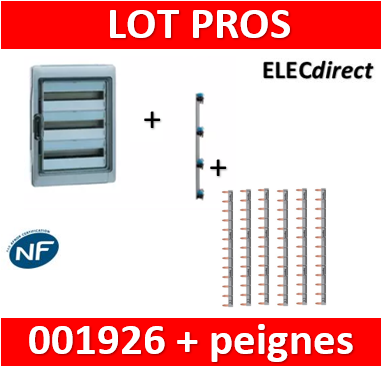 Legrand - Coffret étanche Plexo 12 modules - 1 rangée - IP65/IK09 - 001921  - ELECdirect Vente Matériel Électrique