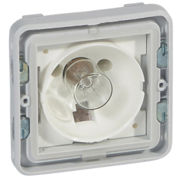 LEGRAND - Voyant  Plexo composable gris/blanc - pour lampe E10 - 230 V - 069583