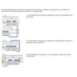 Schneider - Resi9 XE - Module de repiquage - 63a - Embrochable - LOT DE 2 - Réf : R9EXR