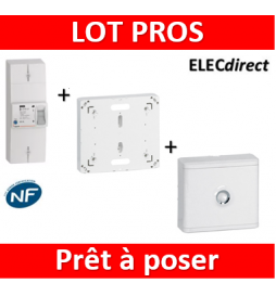 Legrand - Disjoncteur de branchement EDF + platine + habillage + porte - 401051+401191+401185