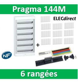 Schneider - Coffret électrique PRAGMA 144 modules - 6 rangées de 24M - PRA10270W