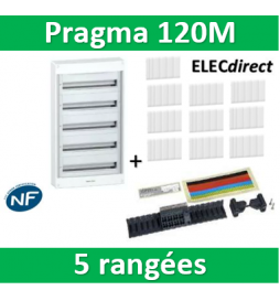 Schneider - Coffret électrique PRAGMA 120 modules - 5 rangées de 24M - PRA10269W