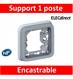 Legrand Plexo - Support  gris encastrable pour Plexo composable - 1 poste - 069681