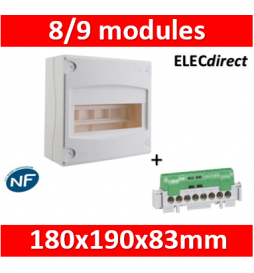 Legrand - Coffret cache-bornes 8/9 Modules - 001308