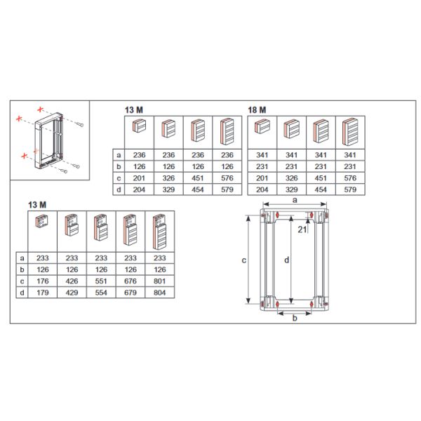 Legrand - Drivia - Coffret 2x13 + Rehausse - Ref. : 401212 + 401372
