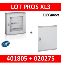 Legrand - Coffret de distribution 120 modules - 5 rangées de 24M + porte - XL3 160 - 401805+020275