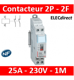 Legrand - Contacteur de puissance 2P bobine 230V - 25A - 2F +