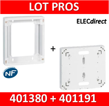 Legrand - Platine disjoncteur + rehausse pour platine - 401380+401191