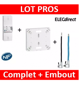 Legrand - Disjoncteur EDF 60/90A instantané + platine + embouts 90A PH+N - 401002+401191+embouts