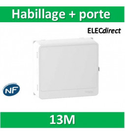 Schneider - Habillage + porte pour R9H13206 et R9H13416 - 13M - R9H13418