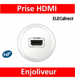 Prise HDMI Legrand Dooxie murale, pré-connectorisée : - 40 %