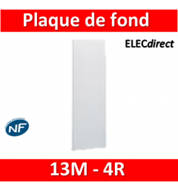 Legrand - Plaque de fond pour coffret ou rehausse 13M - 4R - 401354