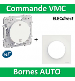 Schneider Odace - Commande VMC + plaque - complet - s520233+s520702