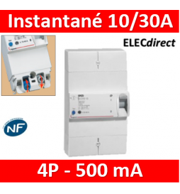 Legrand - Disjoncteur de branchement ERDF - 4P 10/30A 500 MA Instantané - Réf.: 401010