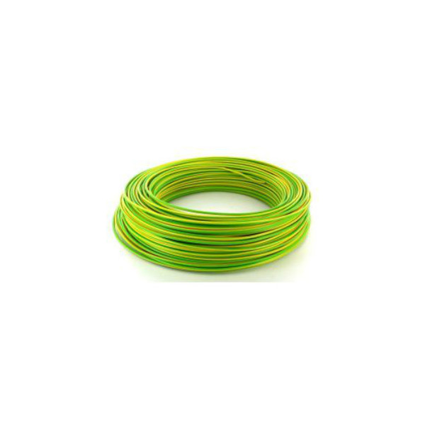 Fil HO7VR 16 mm2 rigide - V/J - vendu au m.