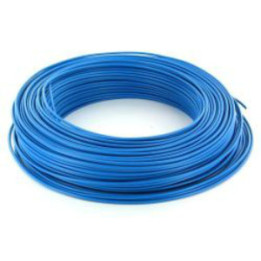Fil HO7VR 16 mm2 rigide - Bleu - vendu au m.