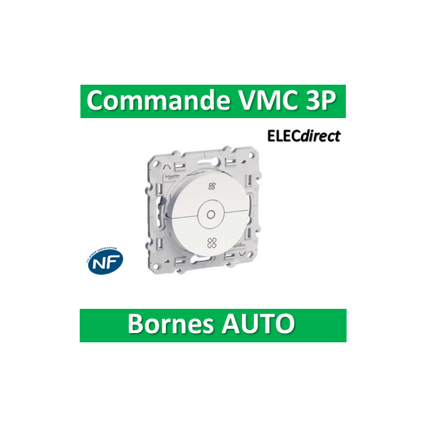 Commande VMC bornes auto Blanc 