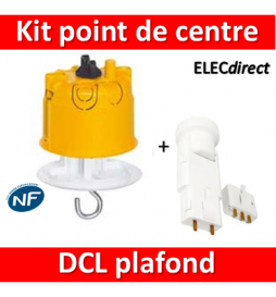 Legrand Batibox - Kit point de centre DCL+ Douille/Fiche SIB - 089337+11127