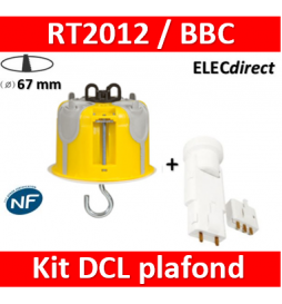 Legrand Batibox - Kit point de centre DCL BBC + Douille/Fiche SIB - 089377+11127