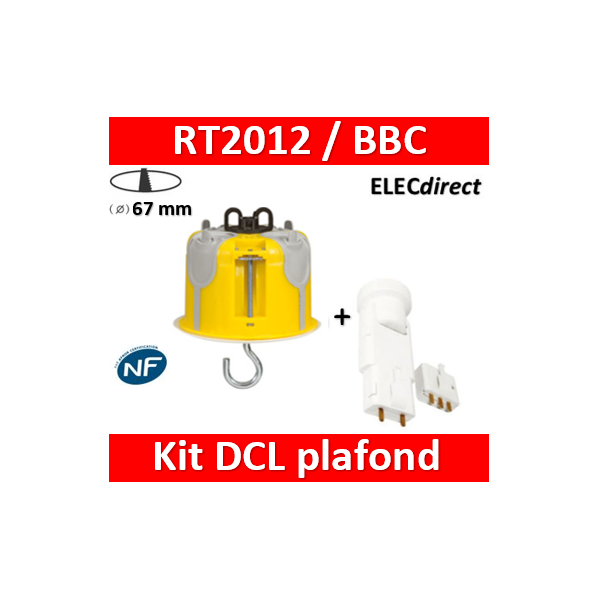 Kit douille avec prise dcl ou domino accessoire pour applique luminaire -   France