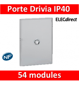 Legrand - Porte Drivia transparente 54 modules IP40 - IK07 pour coffret 401223 - 401243